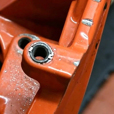 The fifth step in installing a key-locking insert is inspecting the insert The fifth step in installing a key-locking insert is inspecting the insert